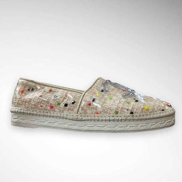 CHANEL Women's Tweed Multi-Color Espadrilles Size 7.5 (38) | EUC - Picture 6 of 9